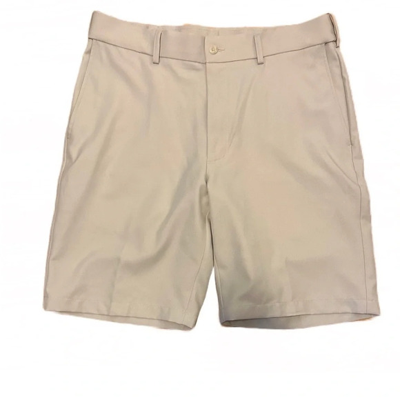 PGA Tour Golf Flat Front Beige Shorts, size 34 - Picture 2 of 5